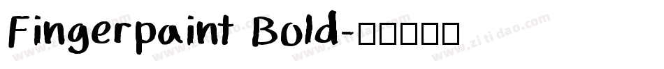 Fingerpaint Bold字体转换